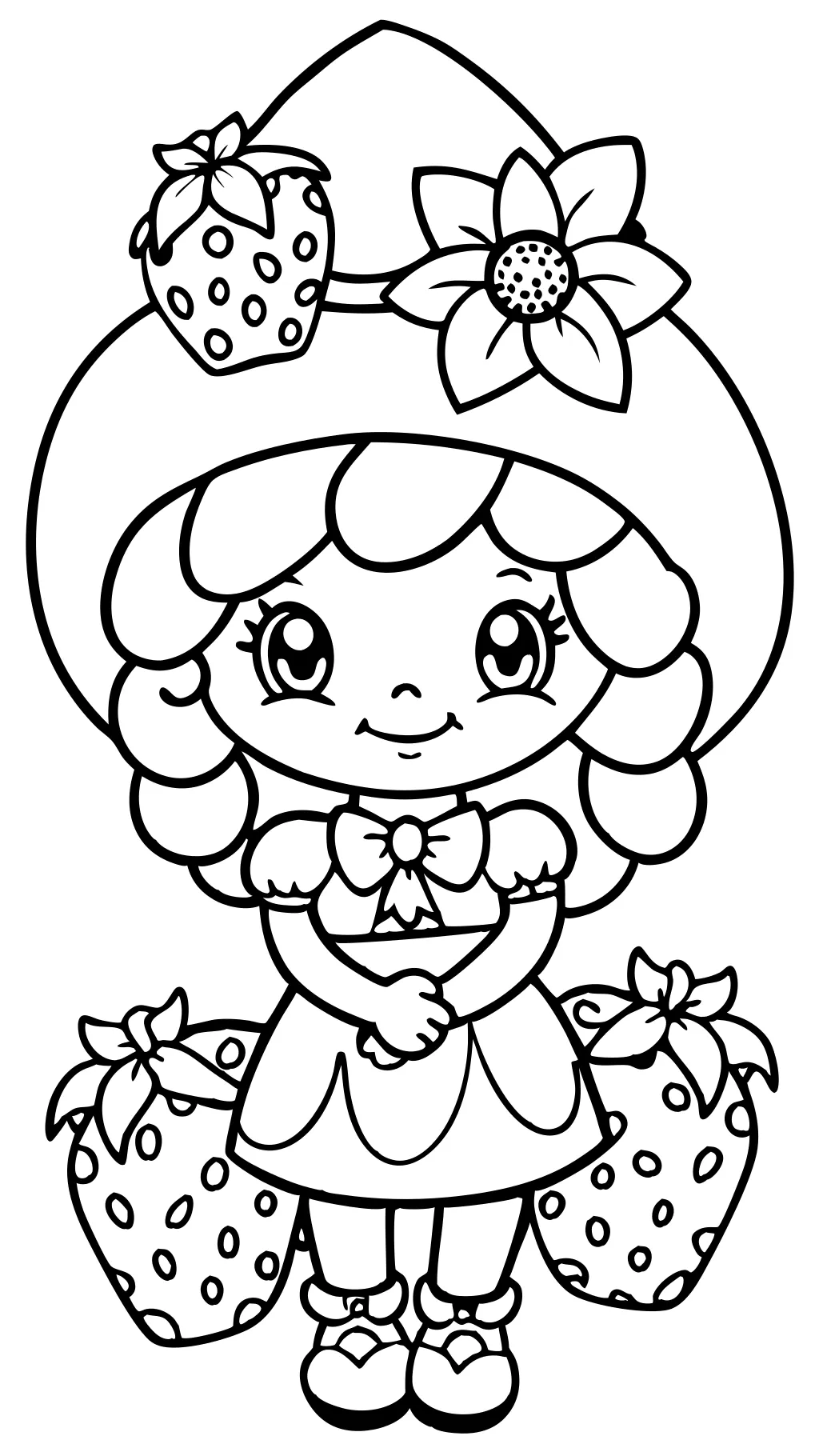 printable strawberry shortcake coloring pages